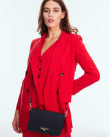 Us Polo Assn Gold Logo Detaylı Ayarlanabilir Çapraz Askılı Çanta Siyah