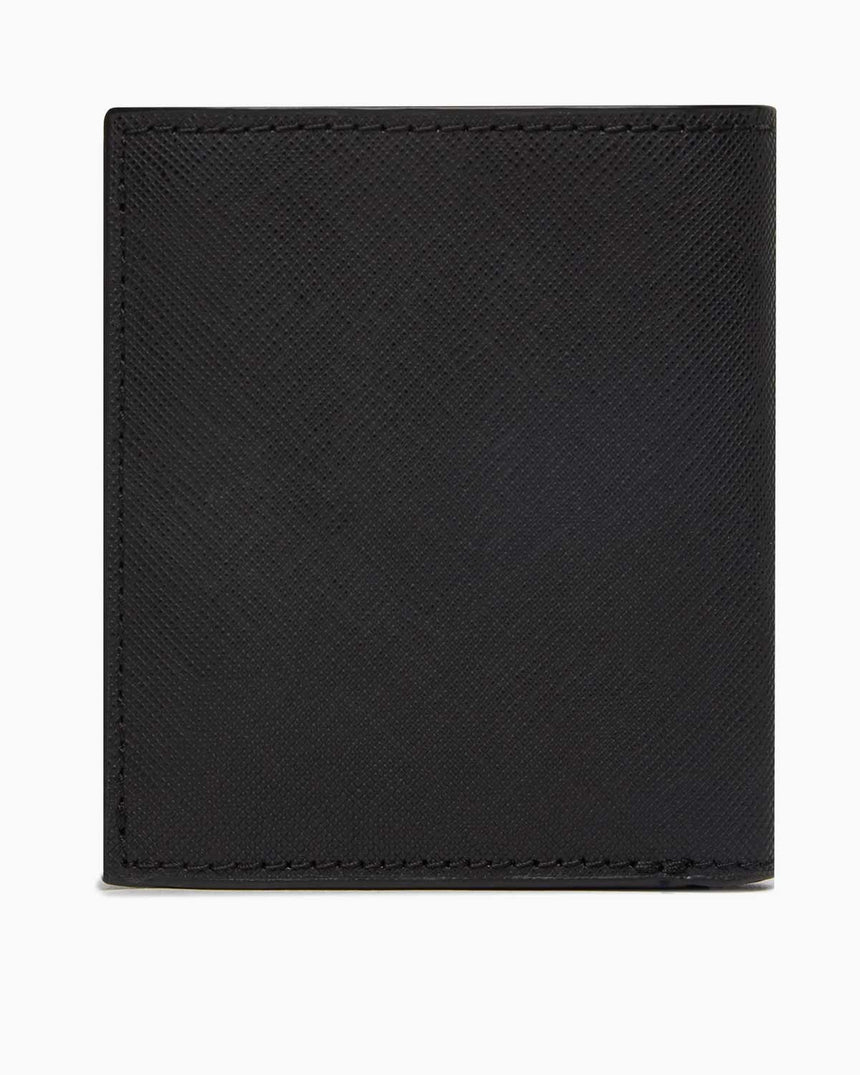 Tommy Hilfiger Saffiano Trifold Dikey Cüzdan Black