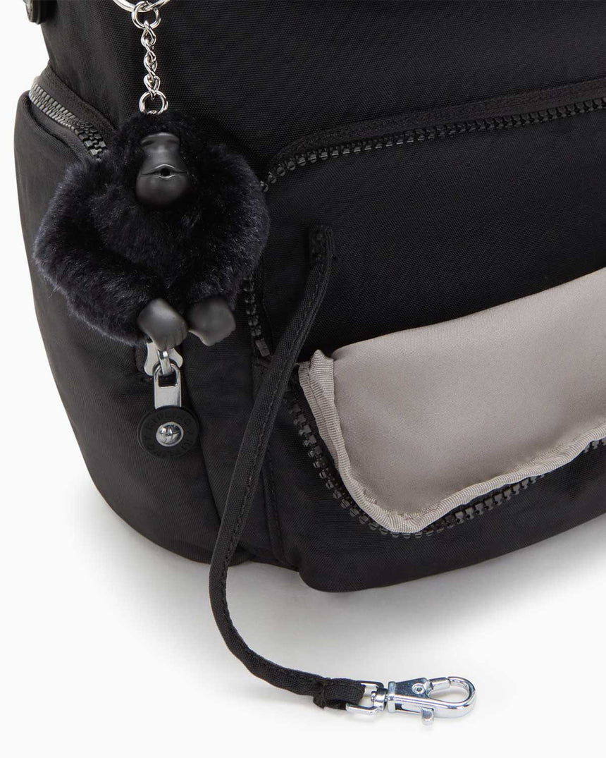 Kipling City Zip S Basic Sırt Çantası Black Noir
