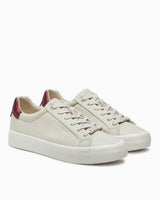 Calvin Klein Vulc Lace Up Saff Fox W/Met Bt Kadın Sneaker Dk Ecru/Brick Red