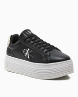 Calvin Klein Bold Platform Low Lace Up Sneakers Black/Eggshell