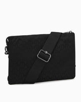 Kipling Riri  L Elevated Jacquard Kadın Omuz Çantası BLACK SIGNATURE JQ