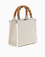 Guess Kerima Tote Mini El Çantası Natural / Dove Logo