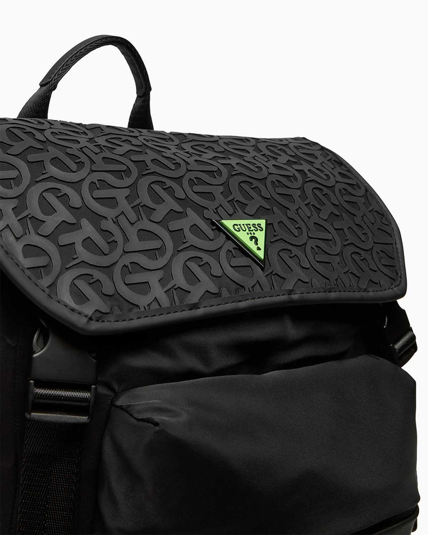 Guess Roma Flap Backpack Sırt Çantası Black