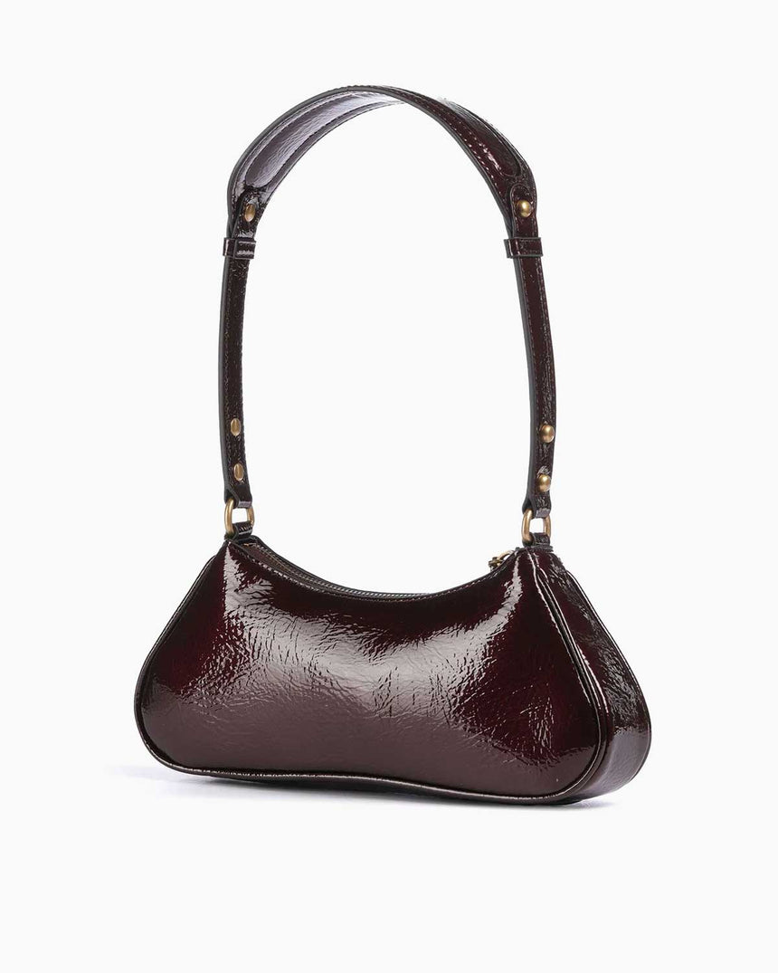 Guess Mintha Mini Top Zip Omuz Çantası Claret