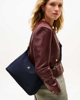 Tommy Hilfiger Popette Çıkarılabilir Askılı Kadın Omuz Çantası Space Blue