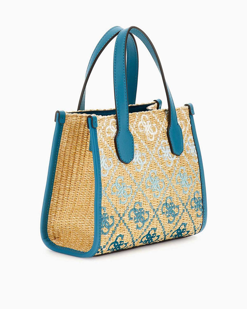 Guess Silvana Uzun Askı Detaylı El Çantası Teal Logo