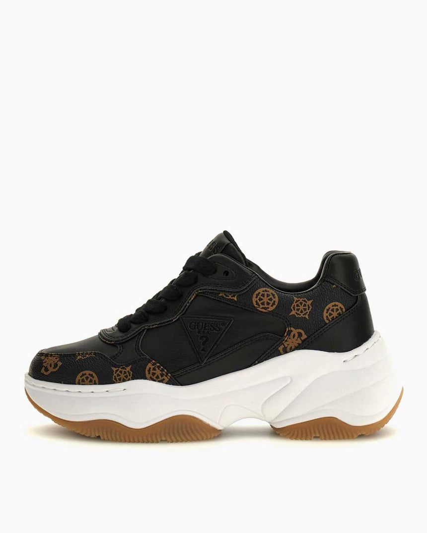 Guess Hapyy3 Kadın Sneaker Black Brown