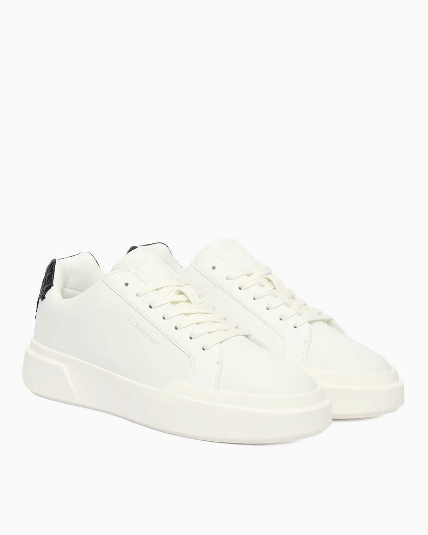 Calvin Klein Minevra Logolu Kadın Sneaker Bright White/Black