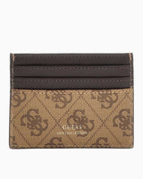 Guess Mito Monogram Card Case Kartlık Beige / Brown