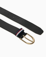 Tommy Hilfiger Corp Casual Fixed Belt Kemer Black