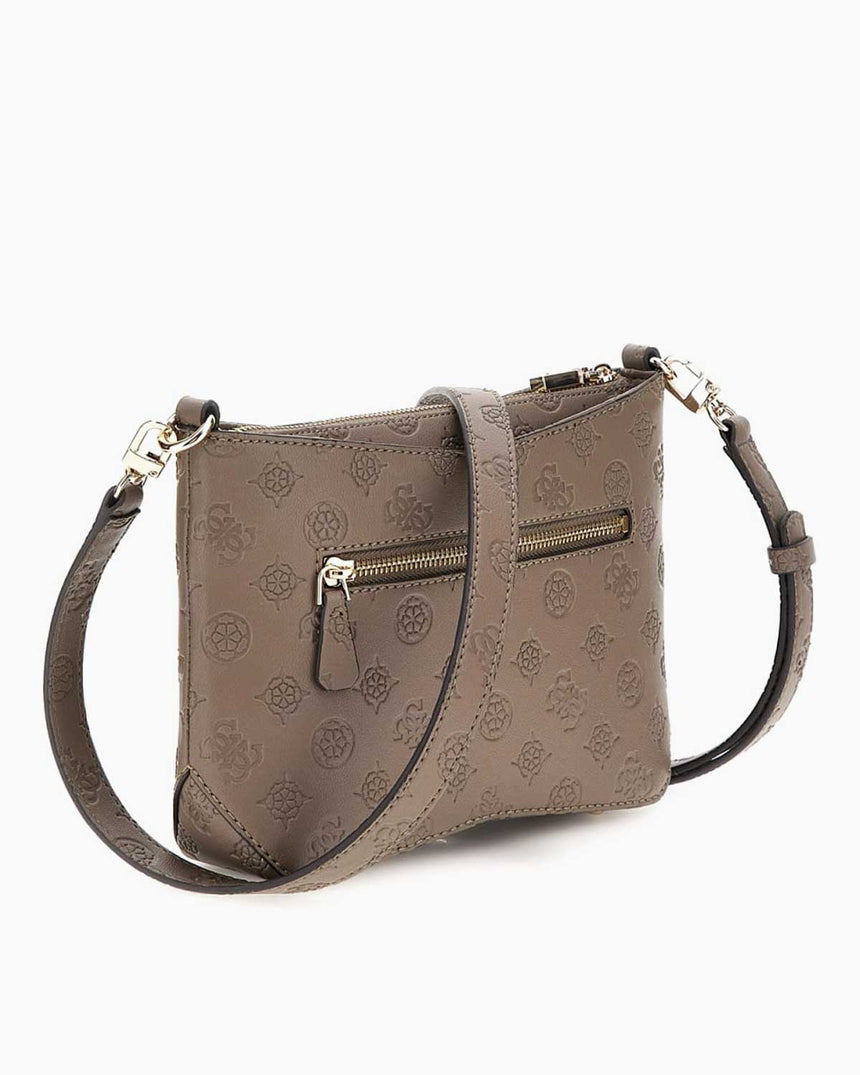 Guess Gerty Logolu Çapraz Askılı Çanta Dark Taupe