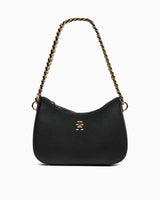 Tommy Hilfiger Refined Chain Zincir Detaylı Omuz Çantası Black