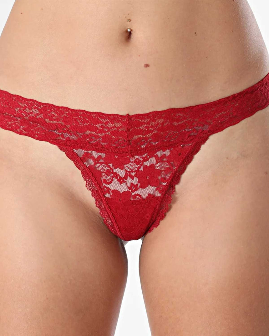 Guess Basic Lace Kadın Brief 3lü Külot Paketi White Red Black Comb