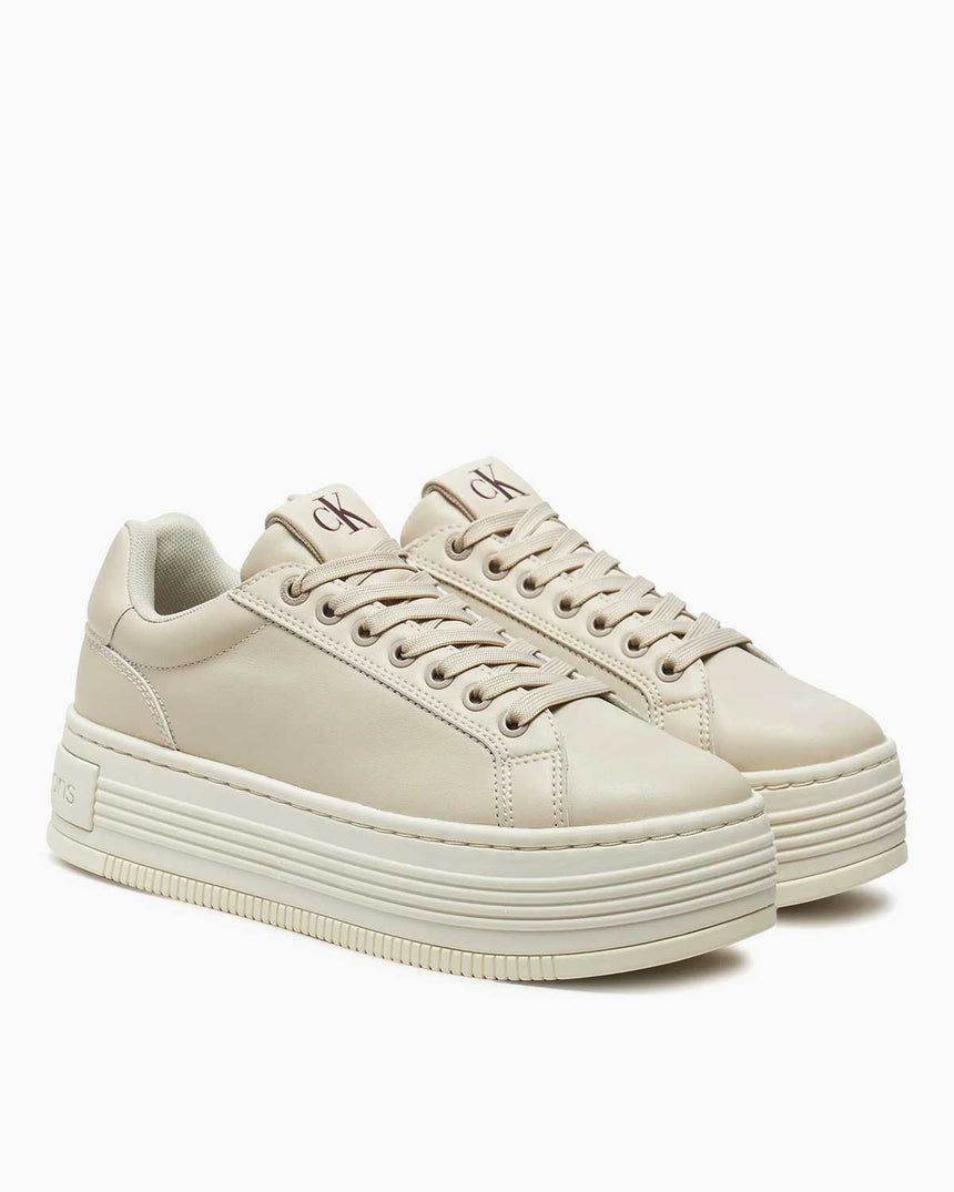 Calvin Klein Jeans Bold Platform Low Top Sneakers Eggshell