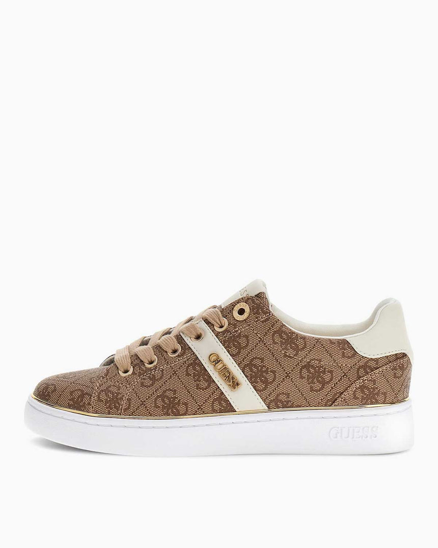 Guess Britz Kadın Logolu Sneaker Beige