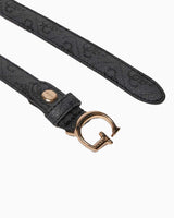 Guess Noelle Adjustable Belts Kemer Coal Logo