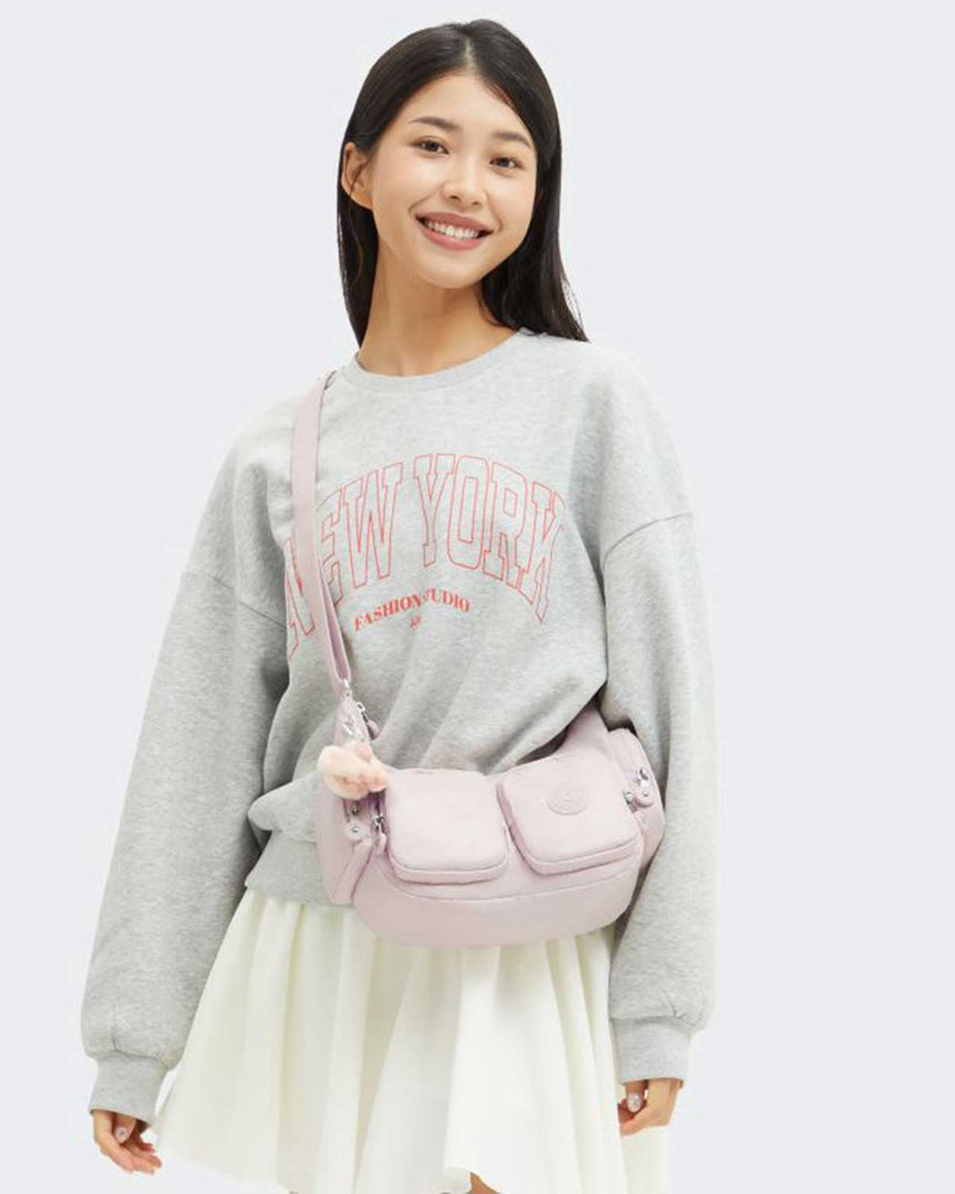 Kipling Rikka S Basic Plus Çapraz Askılı Çanta Pink Shine