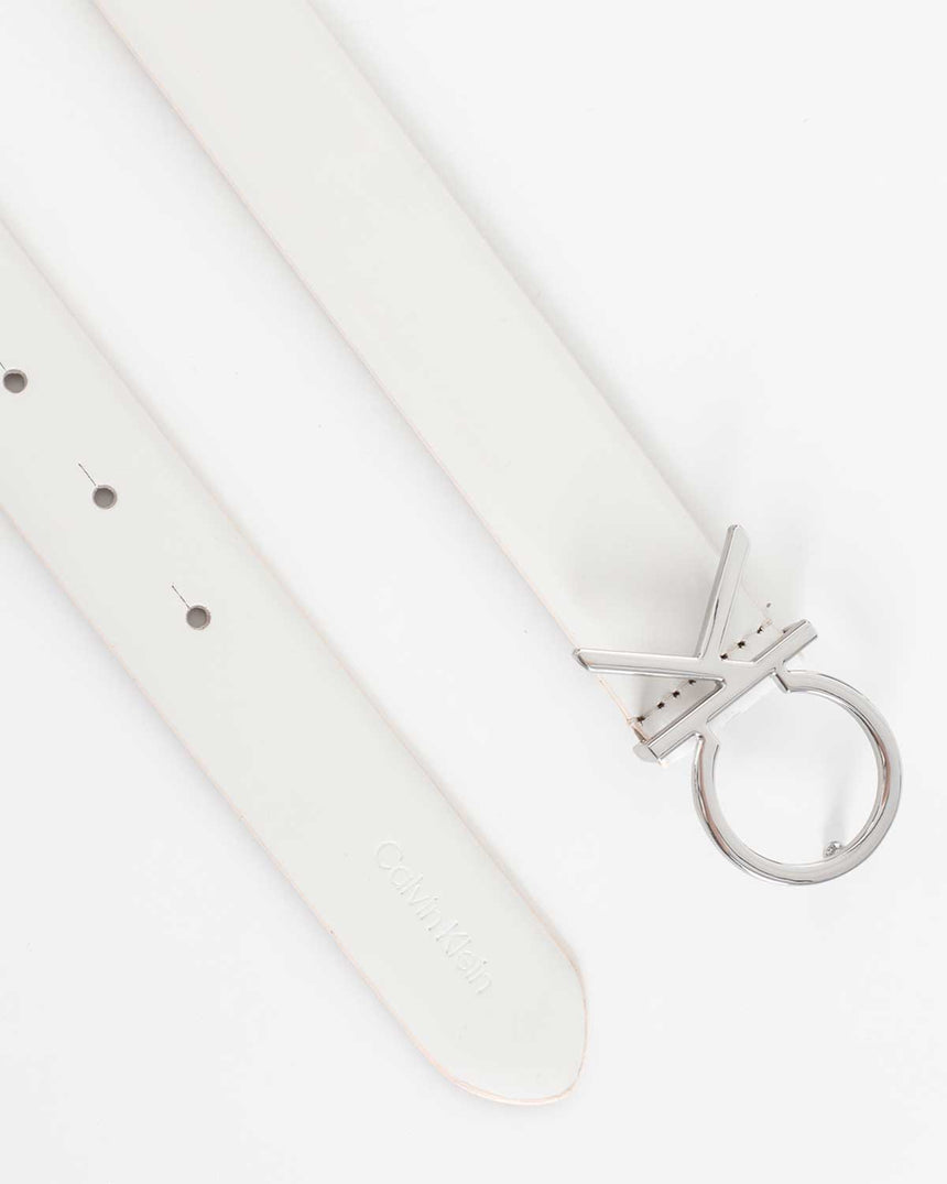 Calvin Klein Logo Detaylı Belt Kemer Bright White