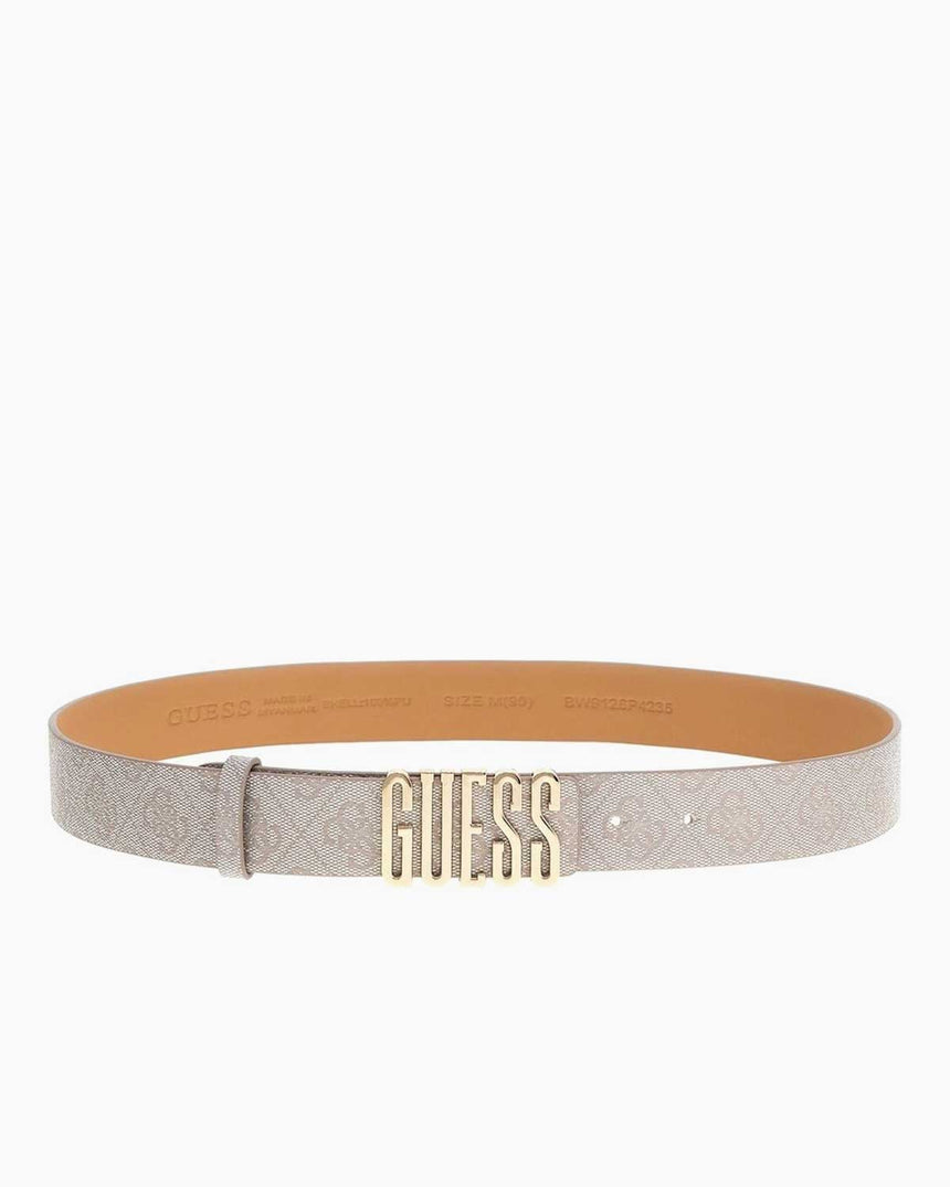 Guess Noelle Monogram Baskılı Kemer Dove Logo