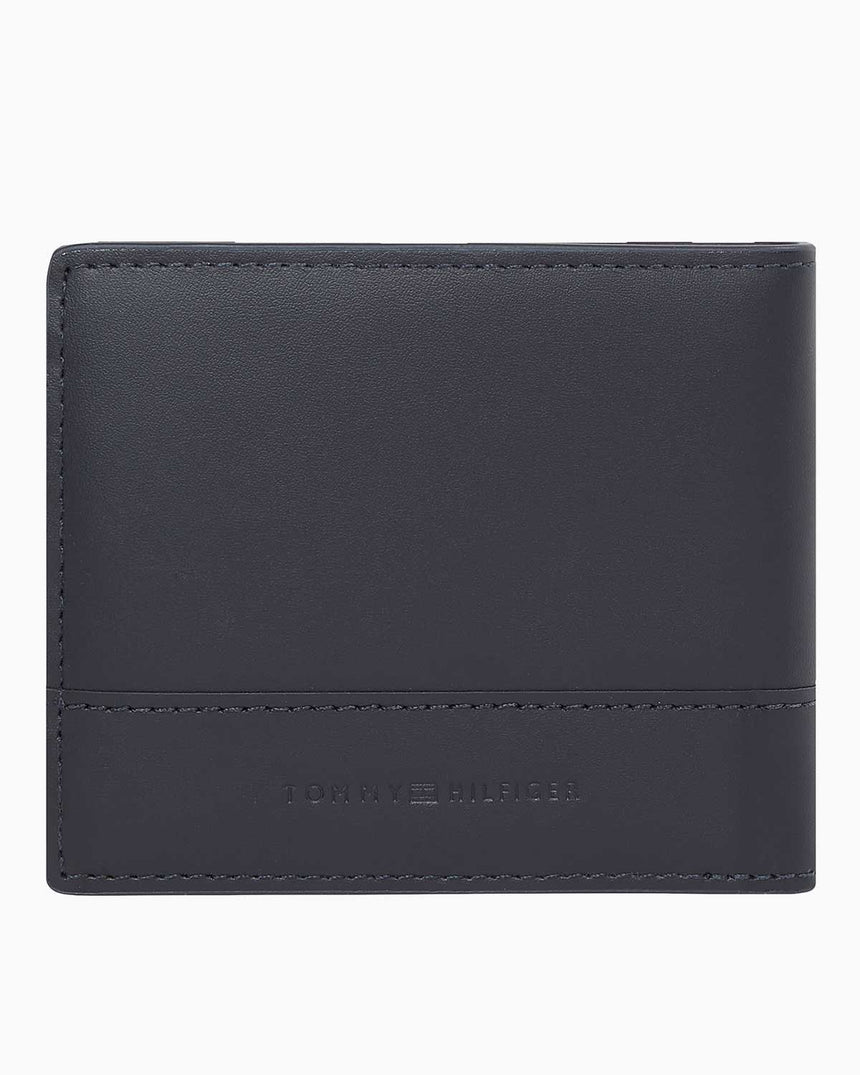 Tommy Hilfiger Corp Plaque Bifold Wallet Cüzdan Space Blue