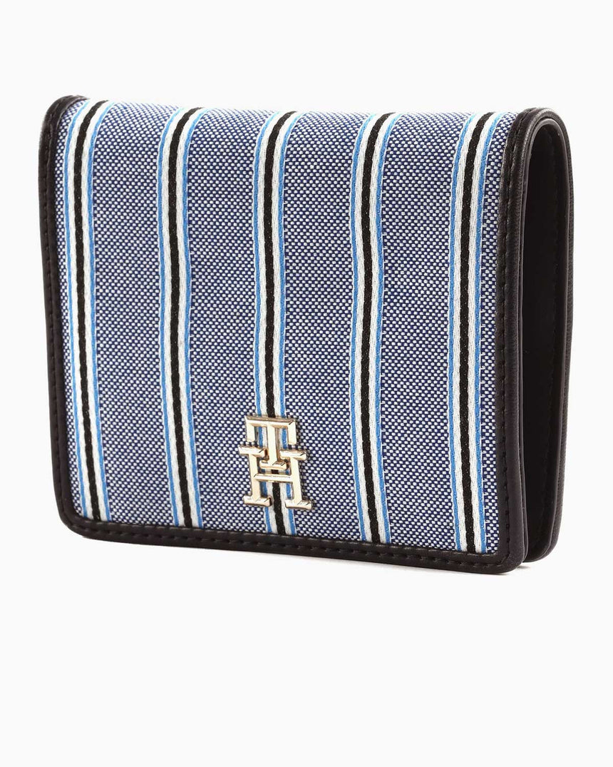 Tommy Hilfiger Spring Bifold Wallet Space Blue Stripes