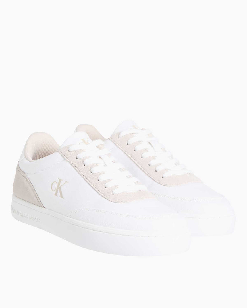 Calvin Klein Classic Cupsole Canvas Ayakkabı Bright White/Eggshell