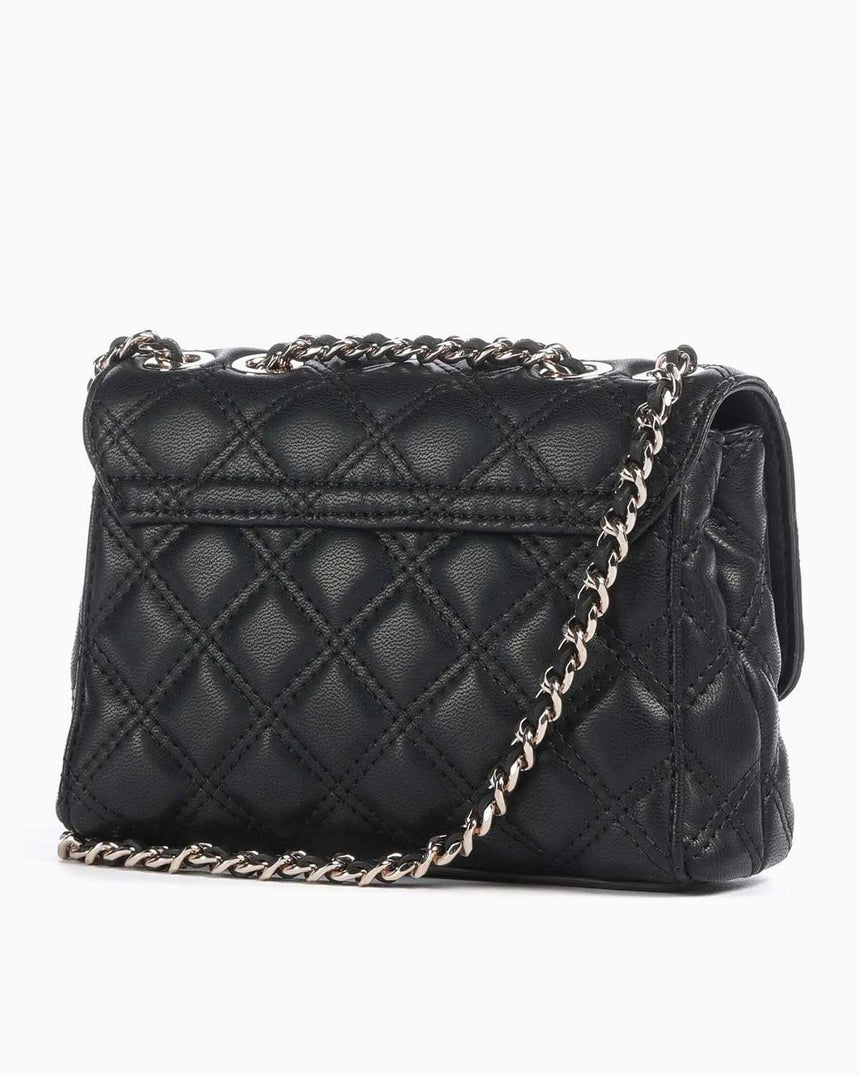 Guess Giully Mini 2 Kapaklı Kadın Omuz Çantası Black