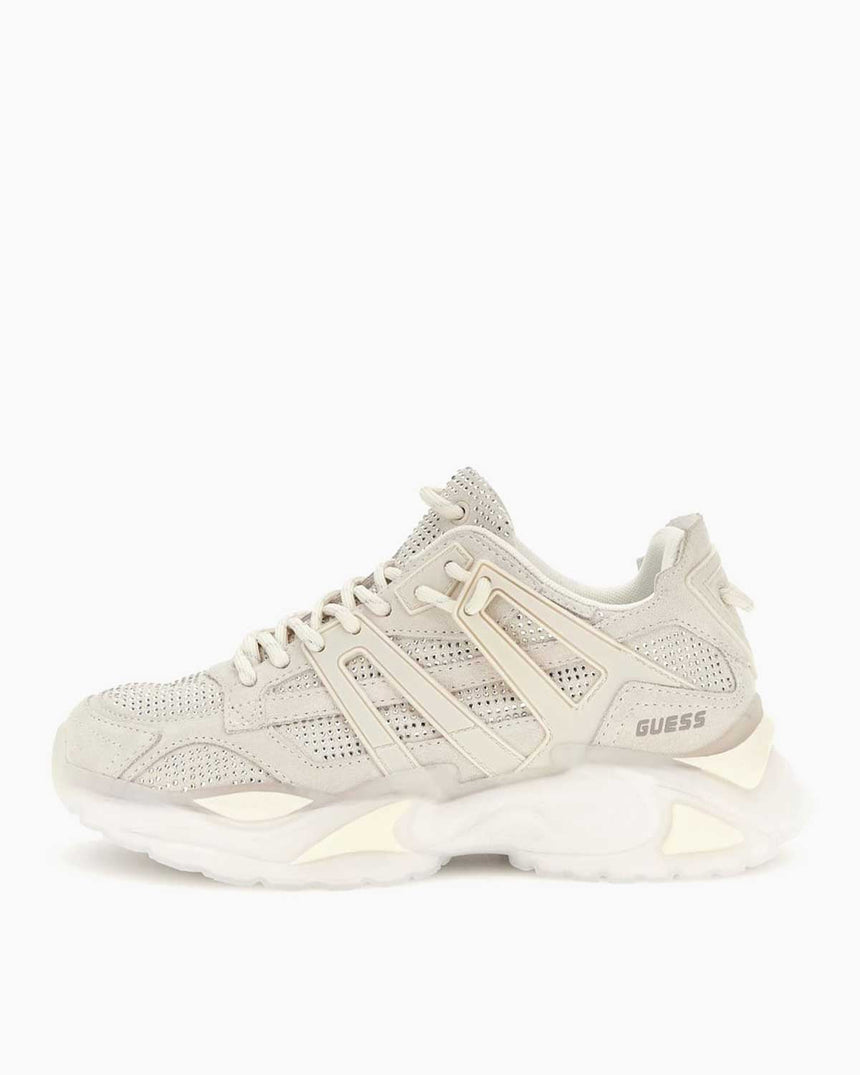 Guess Belluna Nubuk Deri Detaylı Sneakers White