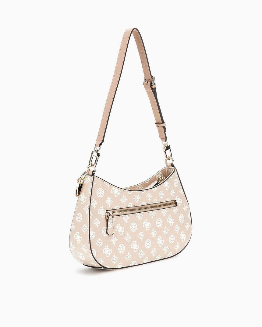 Guess Noelle Monogram Desenli Omuz Çantası Sundial