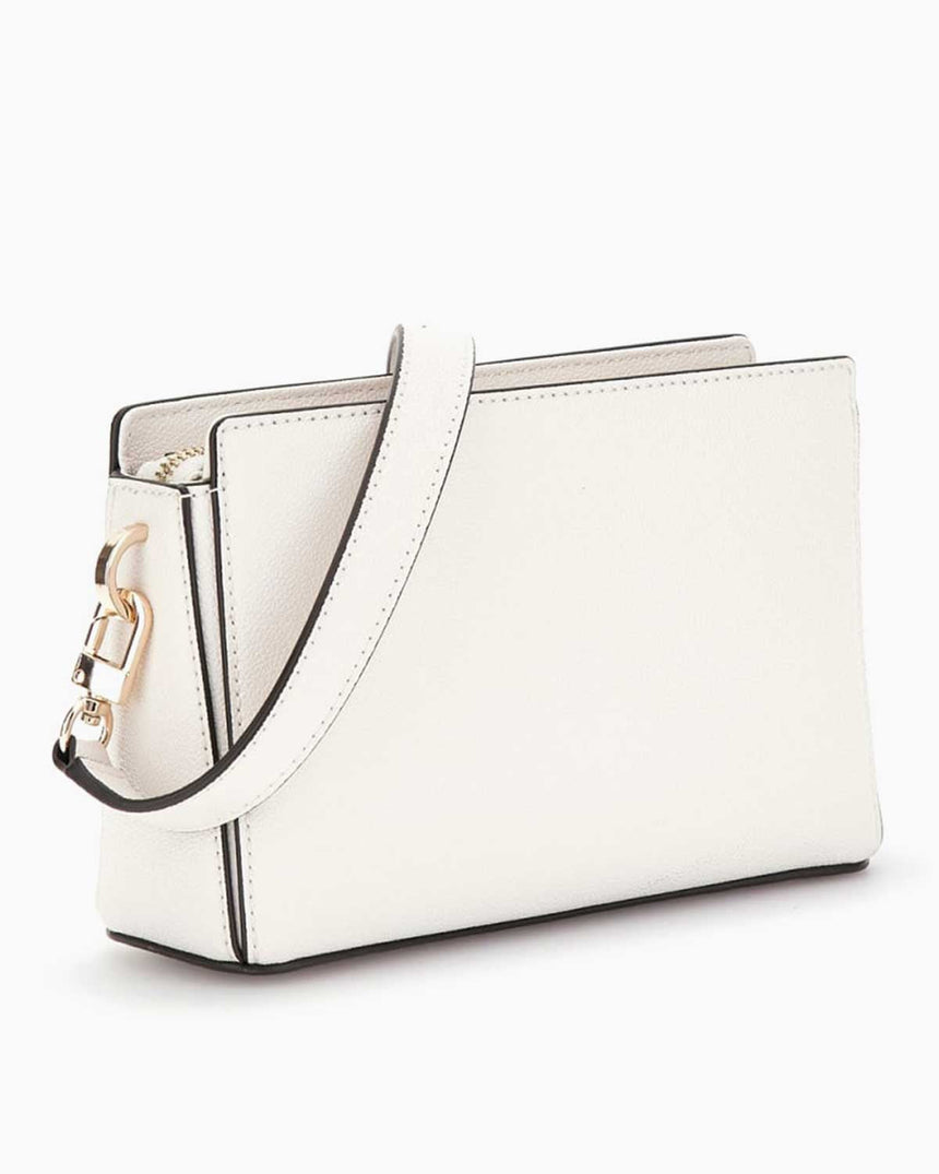 Guess Nastra Mini Ayarlanabilir Çapraz Askılı Çanta Off White