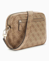 Guess Access Kadın Meridian II Çapraz Askılı Kamera Çantası Latte Logo