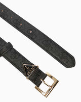 Guess Adelasia 25mm Kadın Ayarlanabilir Kemer Coal Logo