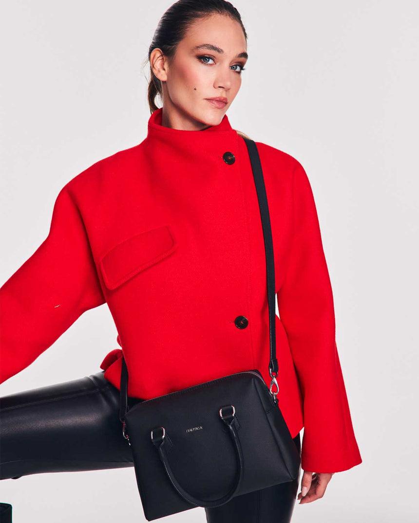 Nautica Uzun Askı Detaylı El Çantası Siyah