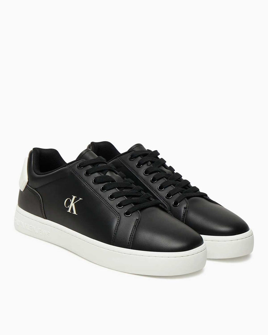 Calvin Klein Rome Yama Detaylı Topuk Erkek Sneaker Black/Bright White