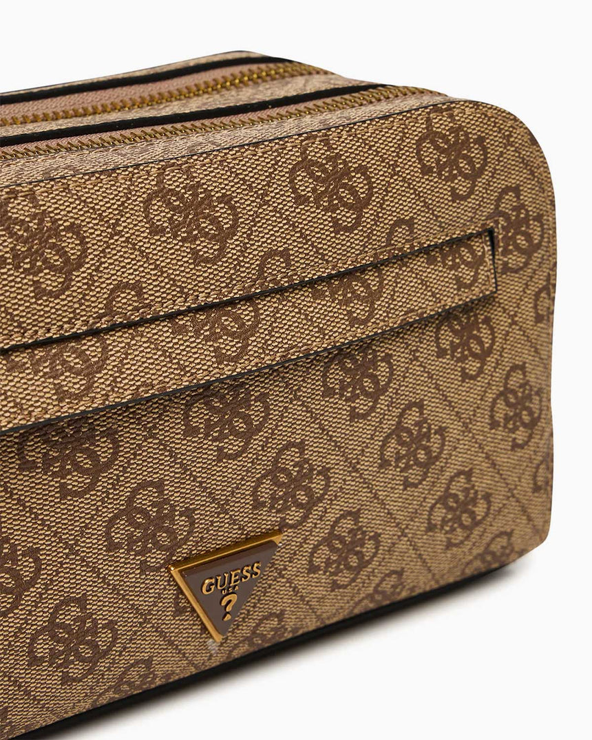 Guess Milano Erkek Makyaj Çantası Beige Brown