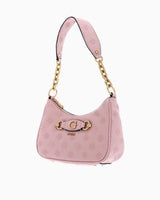 Guess Izzy Peony Zincir Detaylı Omuz Çantası Apricot Rose Logo