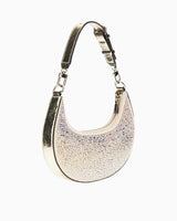 Guess Lua Small Taşlı Omuz Çantası Gold