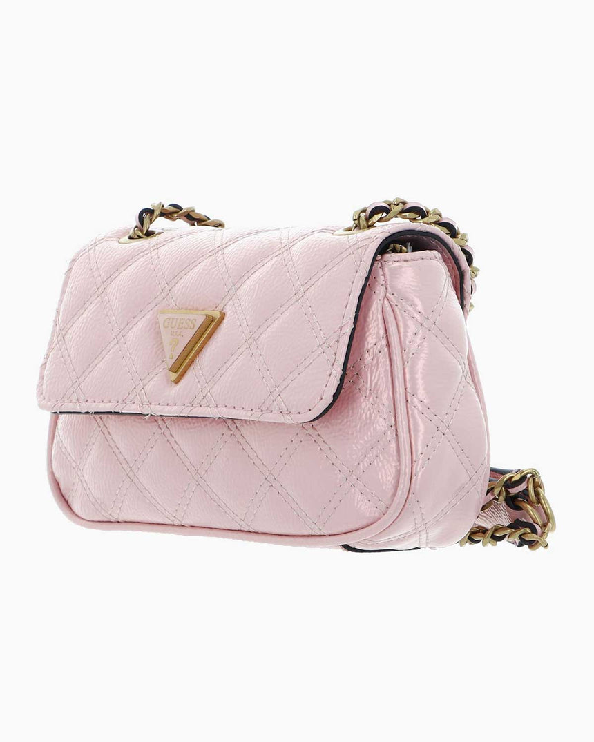 Guess Giully Mini Kapitone Çapraz Askılı Çantası Light Rose
