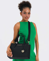 Us Polo Assn Logo Detaylı Aksesuarlı El Çantası Siyah