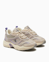 Calvin Klein Retro Tennis Runner Sneakers Eggshell/Pastel Lilac/Aster Purple
