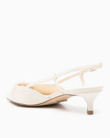 Guess Jeson2 Logo Detaylı Mini Topuklu Stiletto Cream