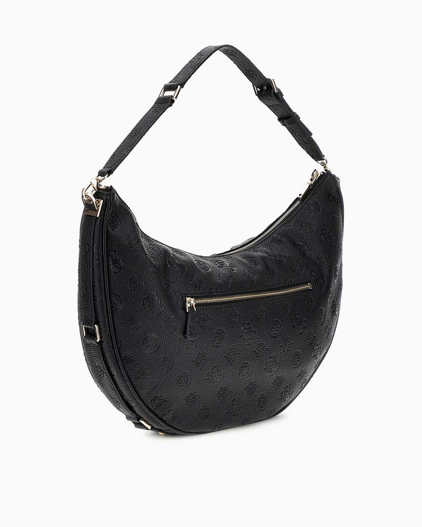 Guess Cresedia Large Hobo Omuz Çantası Black