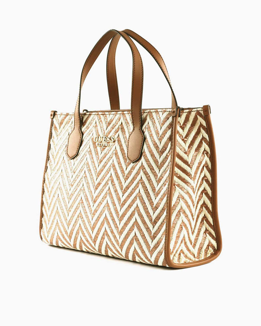 Guess Silvana Compartment El Çantası Cognac