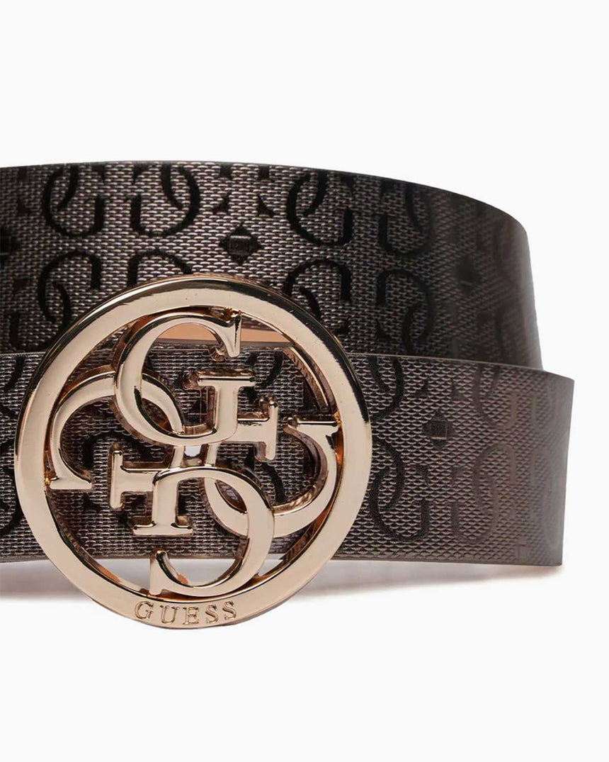 Guess Jania Adjustable Logolu Kemer Pewter