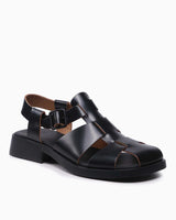 Camper Deri Sandalet Siyah