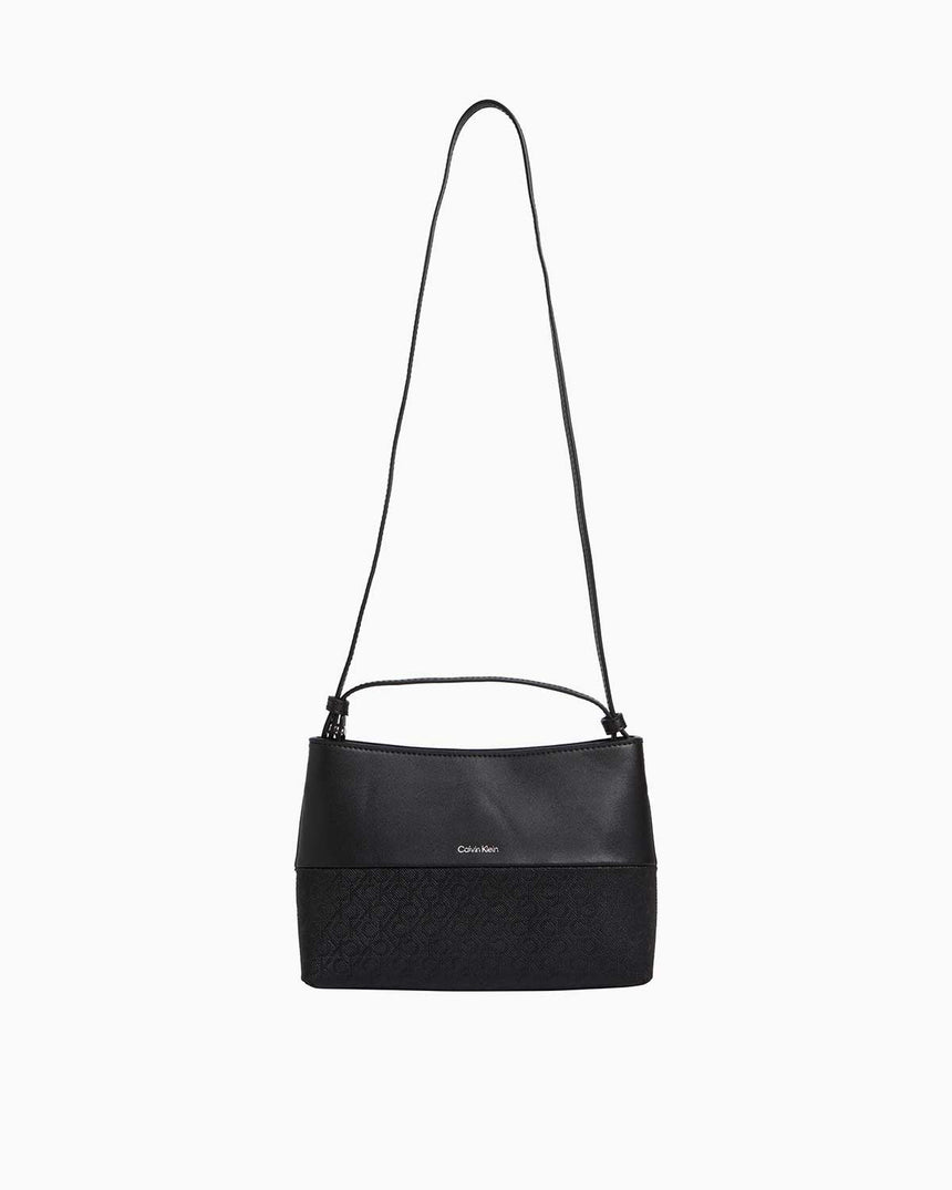 Calvin Klein Mix Media Convertible Bag Mono Omuz Çantası CK Black