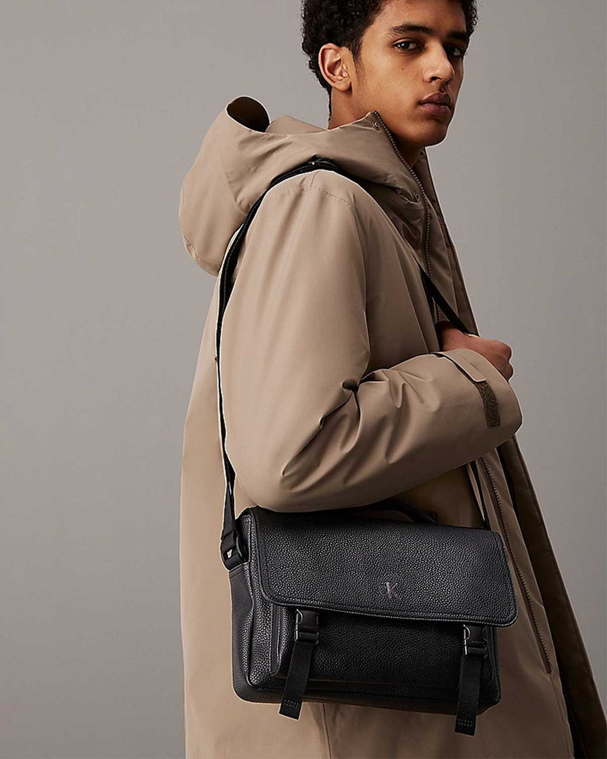 Calvin Klein Over Webbing Messenger El Çantası Black