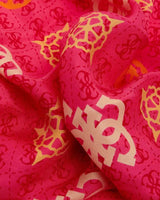 Guess Foulard Monogram Eşarp Fuchsia Logo Multi