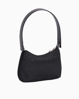 Calvin Klein Sleek Nylon Shoulder Bag Metal Logolu Omuz Çantası Black
